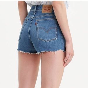 Levi’s high waisted jean shorts